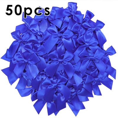 50 DB Rózsaszín szatén szalag masni Dekoráció Kis masnival ajándék masni kézművességhez Virág esküvői masni születésnapi barkácsolás party dekoráció