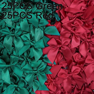 50 DB Rózsaszín szatén szalag masni Dekoráció Kis masnival ajándék masni kézművességhez Virág esküvői masni születésnapi barkácsolás party dekoráció