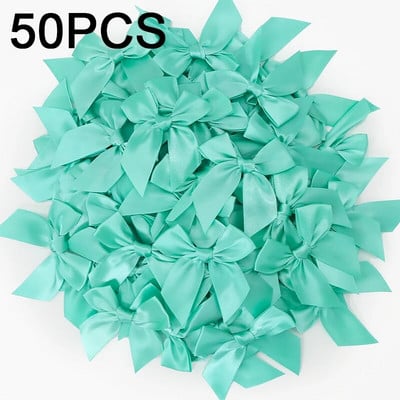 50 DB Rózsaszín szatén szalag masni Dekoráció Kis masnival ajándék masni kézművességhez Virág esküvői masni születésnapi barkácsolás party dekoráció