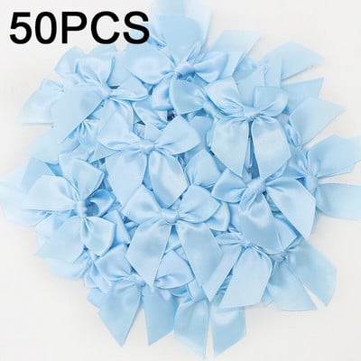 50 DB Rózsaszín szatén szalag masni Dekoráció Kis masnival ajándék masni kézművességhez Virág esküvői masni születésnapi barkácsolás party dekoráció