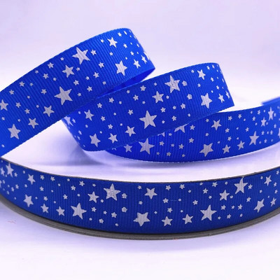 Kuum müük 5 jardi 25 mm (1") Grosgrain lindiga trükitud tähed jõuludeks pulmakaunistuseks DIY õmblemine ja käsitöö