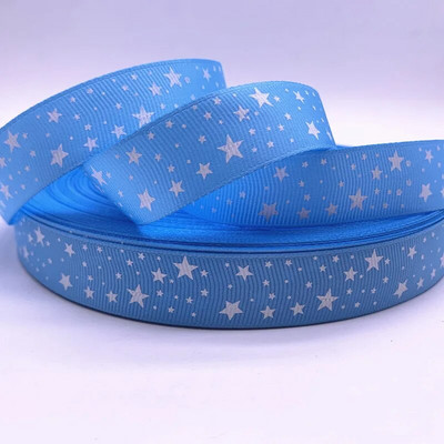 Kuum müük 5 jardi 25 mm (1") Grosgrain lindiga trükitud tähed jõuludeks pulmakaunistuseks DIY õmblemine ja käsitöö