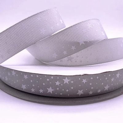 Kuum müük 5 jardi 25 mm (1") Grosgrain lindiga trükitud tähed jõuludeks pulmakaunistuseks DIY õmblemine ja käsitöö
