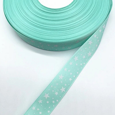 Kuum müük 5 jardi 25 mm (1") Grosgrain lindiga trükitud tähed jõuludeks pulmakaunistuseks DIY õmblemine ja käsitöö