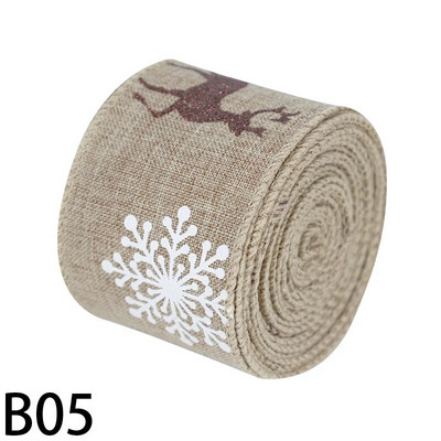 5 m Ziemassvētku DIY auduma lente audekla lente ar vadu malu dāvanu iesaiņošana Ziemassvētku eglītes dekorēšanai lente DIY vainags loki Amatniecība