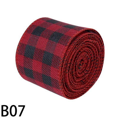 5 m Ziemassvētku DIY auduma lente audekla lente ar vadu malu dāvanu iesaiņošana Ziemassvētku eglītes dekorēšanai lente DIY vainags loki Amatniecība