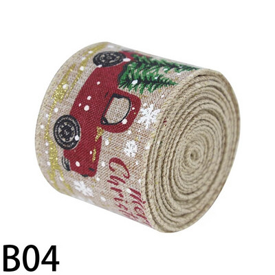 5 m Ziemassvētku DIY auduma lente audekla lente ar vadu malu dāvanu iesaiņošana Ziemassvētku eglītes dekorēšanai lente DIY vainags loki Amatniecība