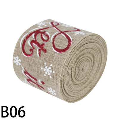 5 m Ziemassvētku DIY auduma lente audekla lente ar vadu malu dāvanu iesaiņošana Ziemassvētku eglītes dekorēšanai lente DIY vainags loki Amatniecība