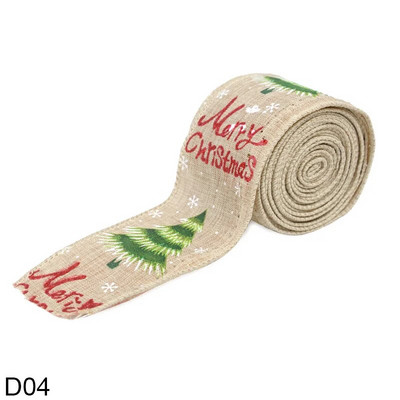 5 m Ziemassvētku DIY auduma lente audekla lente ar vadu malu dāvanu iesaiņošana Ziemassvētku eglītes dekorēšanai lente DIY vainags loki Amatniecība