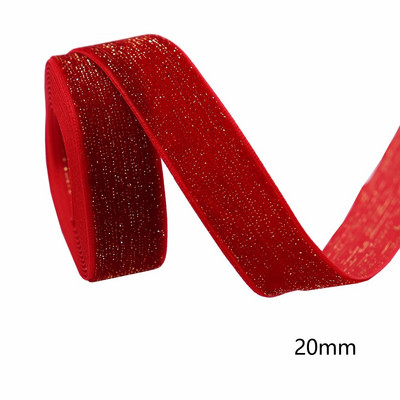 Ziemassvētku samta lente ar zelta stieplēm 5 jardu lente Ziemassvētku vainaga bantes ar ziediem amatniecības ornaments mājas Ziemassvētku eglītes rotājums