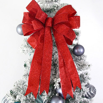 Μεγάλο παπιγιόν Χριστουγεννιάτικη κορδέλα Φιόγκος Χριστουγεννιάτικο δέντρο Κρεμαστό Στολίδι Κρεμαστό Φιόγκο Χριστουγεννιάτικο πάρτι Στολίδι για το σπίτι