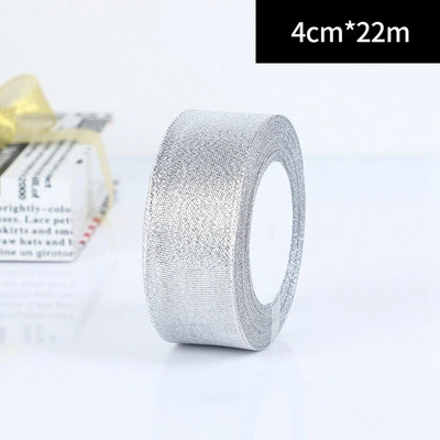 25 Yards/Rolă Ambalare pentru cadou de nuntă Panglici din satin Fundă pentru meșteșuguri DIY Ceapă de aur Panglici cu sclipici din organza Decorație de Crăciun acasă