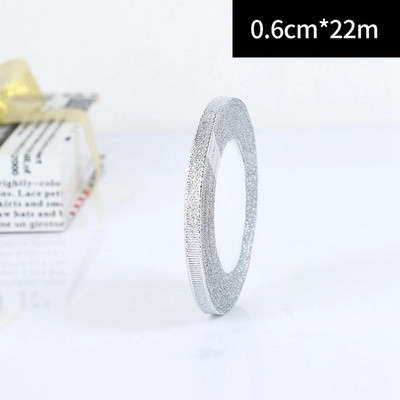 25 Yards/Rolă Ambalare pentru cadou de nuntă Panglici din satin Fundă pentru meșteșuguri DIY Ceapă de aur Panglici cu sclipici din organza Decorație de Crăciun acasă