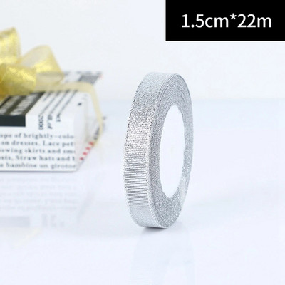 25 Yards/Rolă Ambalare pentru cadou de nuntă Panglici din satin Fundă pentru meșteșuguri DIY Ceapă de aur Panglici cu sclipici din organza Decorație de Crăciun acasă