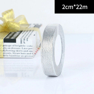 25 Yards/Rolă Ambalare pentru cadou de nuntă Panglici din satin Fundă pentru meșteșuguri DIY Ceapă de aur Panglici cu sclipici din organza Decorație de Crăciun acasă