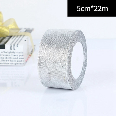 25 Yards/Rolă Ambalare pentru cadou de nuntă Panglici din satin Fundă pentru meșteșuguri DIY Ceapă de aur Panglici cu sclipici din organza Decorație de Crăciun acasă