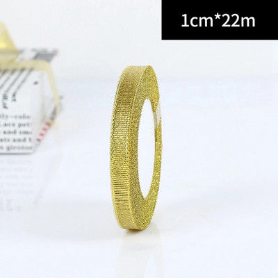 25 Yards/Rolă Ambalare pentru cadou de nuntă Panglici din satin Fundă pentru meșteșuguri DIY Ceapă de aur Panglici cu sclipici din organza Decorație de Crăciun acasă