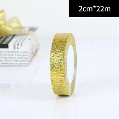 25 Yards/Rolă Ambalare pentru cadou de nuntă Panglici din satin Fundă pentru meșteșuguri DIY Ceapă de aur Panglici cu sclipici din organza Decorație de Crăciun acasă