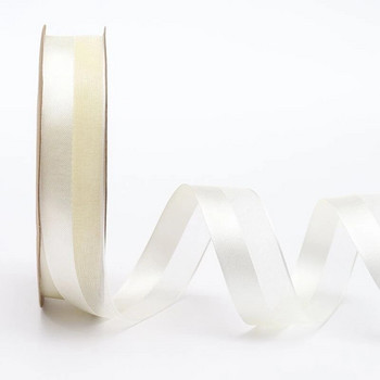 Κορδέλα 5 υάρδων 25 χιλιοστών Ημισατινέ κορδέλα Οργάντζα για Φιόγκο Γάμος Χριστουγεννιάτικη Διακόσμηση Χειροποίητη DIY Συσκευασία δώρου