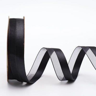 5 jardi 25 mm poolsatiinist servaga lint organza lint vibu pulmadeks jõulukaunistuseks Käsitsi valmistatud DIY kingituste pakkimine