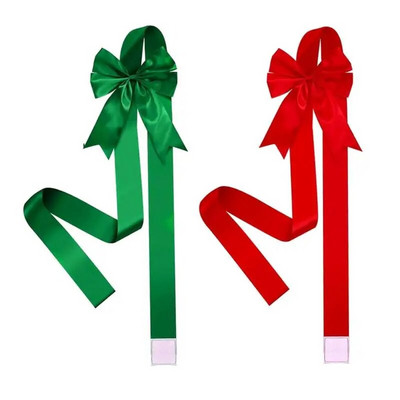 Õues kasutatavad jõuluvibud Jõuluukse punane kaar lindiga Jõulukaared kingituste pakkimiseks esiukse jõulupuu kaunistamiseks