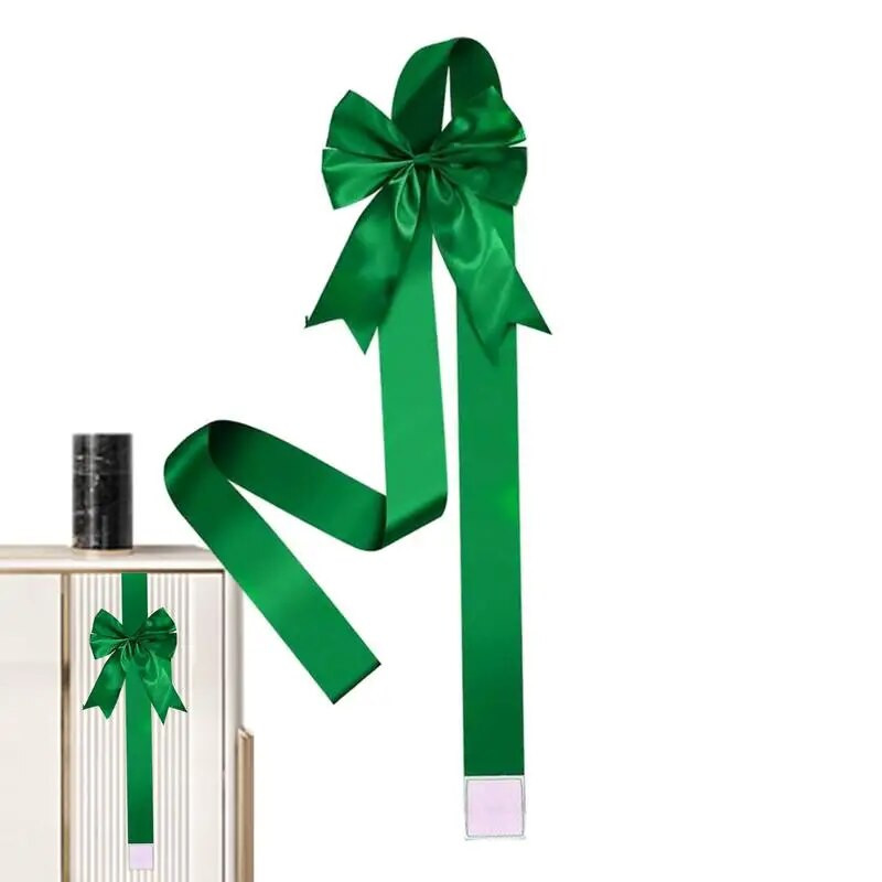 Āra Ziemassvētku bantes Ziemassvētku durvju sarkans bantītis ar lenti Ziemassvētku bantes dāvanu iesaiņošanai priekšdurvju Ziemassvētku eglītes rotāšanai