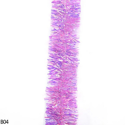 2M 3cm/5cm Rainbow Color Foil Foil Rattan Tinsel Streamer Χριστουγεννιάτικο Δέντρο Κρεμαστό Γιρλάντα Χριστουγεννιάτικο Δέντρο Στολίδια Προμήθειες Διακόσμηση