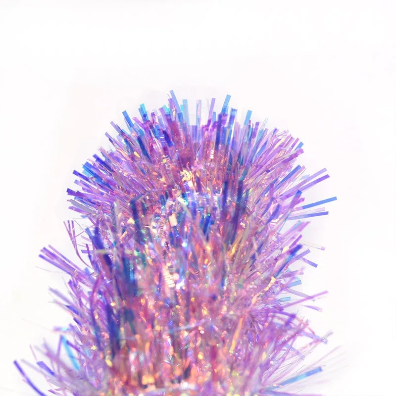 2M 3cm/5cm Rainbow Color Foil Foil Rattan Tinsel Streamer Χριστουγεννιάτικο Δέντρο Κρεμαστό Γιρλάντα Χριστουγεννιάτικο Δέντρο Στολίδια Προμήθειες Διακόσμηση