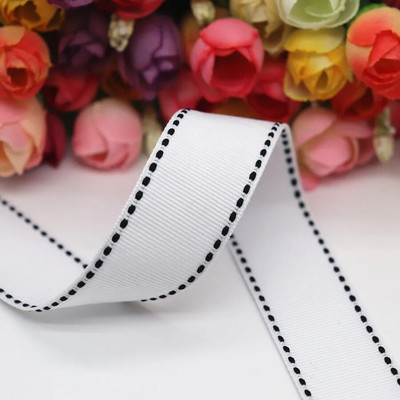 5 jardi pistepaelad 9 MM/25 MM/38 MM valge servaga punktiirjoonega lint juustele, meisterdamine käsitöö, käsitsi valmistatud tarvikud Y19041801