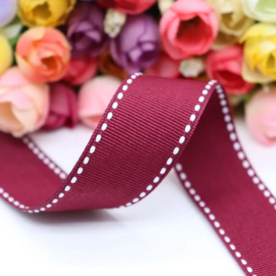 5 jardi pistepaelad 9 MM/25 MM/38 MM valge servaga punktiirjoonega lint juustele, meisterdamine käsitöö, käsitsi valmistatud tarvikud Y19041801