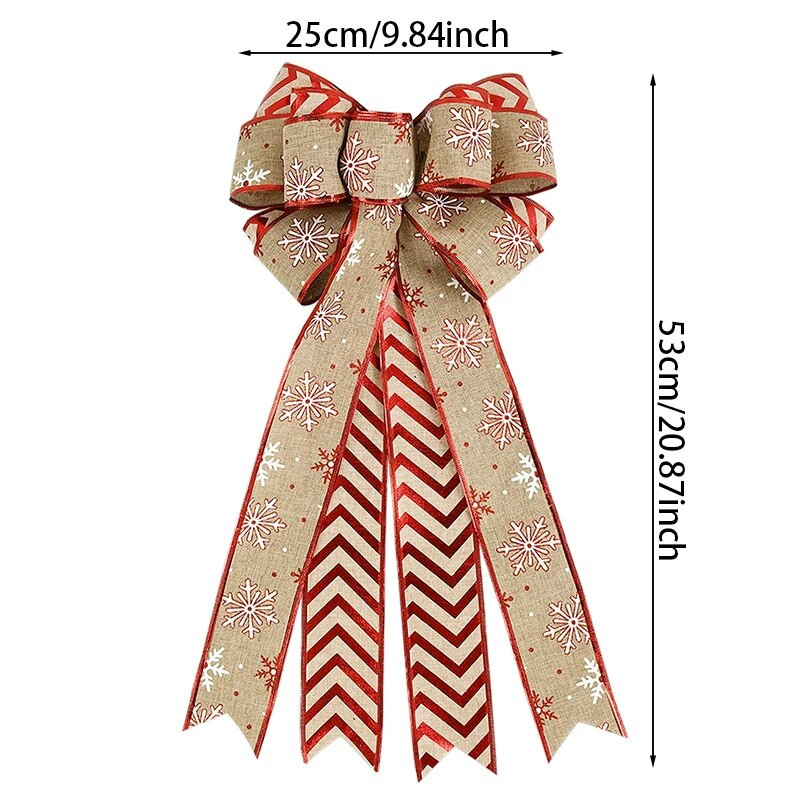 53 cm didelis kalėdinis lankelis Kalėdų eglutės kabantys papuošalai „pasidaryk pats“ vainikas Linksmų Kalėdų papuošimai namams Naujųjų metų lininis lankelis