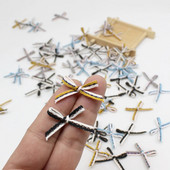 100 τμχ ή 200 τμχ 20mm*25mm Μικρή πολυεστερική σατέν κορδέλα Παπιγιόν Γάμου Scrapbooking Διακοσμητικά χειροτεχνία Διακοσμητικά απλικέ