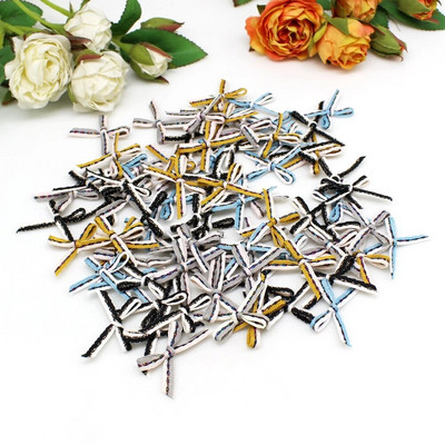 100 τμχ ή 200 τμχ 20mm*25mm Μικρή πολυεστερική σατέν κορδέλα Παπιγιόν Γάμου Scrapbooking Διακοσμητικά χειροτεχνία Διακοσμητικά απλικέ