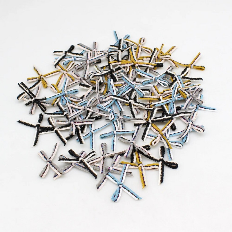 100 τμχ ή 200 τμχ 20mm*25mm Μικρή πολυεστερική σατέν κορδέλα Παπιγιόν Γάμου Scrapbooking Διακοσμητικά χειροτεχνία Διακοσμητικά απλικέ