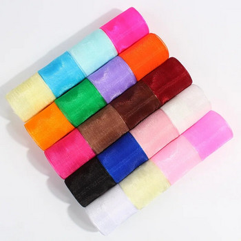 27 Χρώματα Επιλέξτε (10 μέτρα/Παρτίδα) Κορδέλες Broadside Organza 3/4\'\'(20mm) Διακοσμητικές κορδέλες συσκευασίας δώρου