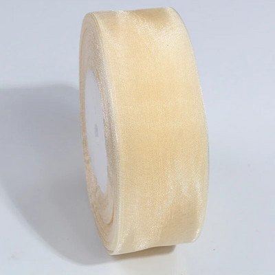 27 spalvų pasirinkimas (10 metrų / aikštelė) 3/4 colių (20 mm) plačios organzos juostelės Didmeninė prekyba dovanų pakavimo dekoravimo juostelėmis