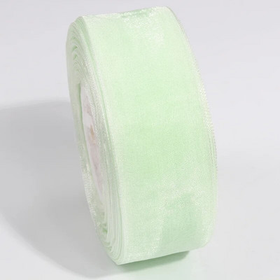 27 spalvų pasirinkimas (10 metrų / aikštelė) 3/4 colių (20 mm) plačios organzos juostelės Didmeninė prekyba dovanų pakavimo dekoravimo juostelėmis