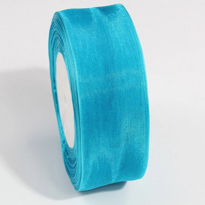 27 spalvų pasirinkimas (10 metrų / aikštelė) 3/4 colių (20 mm) plačios organzos juostelės Didmeninė prekyba dovanų pakavimo dekoravimo juostelėmis