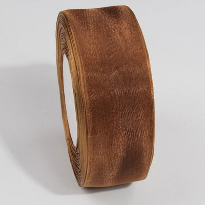 27 spalvų pasirinkimas (10 metrų / aikštelė) 3/4 colių (20 mm) plačios organzos juostelės Didmeninė prekyba dovanų pakavimo dekoravimo juostelėmis