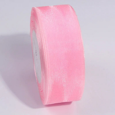 27 spalvų pasirinkimas (10 metrų / aikštelė) 3/4 colių (20 mm) plačios organzos juostelės Didmeninė prekyba dovanų pakavimo dekoravimo juostelėmis