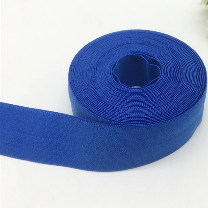 5 jardi/partii 25 mm elastne riba volditud üle spandex elastne pael pitsiääre vöörihma õmblemiseks rõivatarvikud
