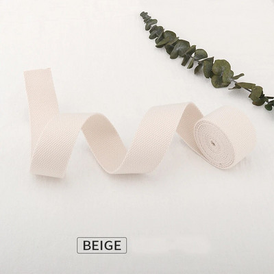 Βαμβακερή καμβά κορδέλα 20/25/38mm/Βαμβακερή κορδέλα Τσάντα σακίδιο πλάτης Αξεσουάρ Εξαρτήματα σακιδίων εξωτερικού χώρου Αρχική DIY Craft