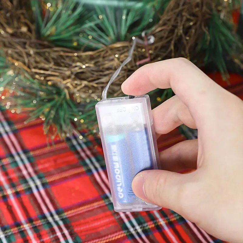 Διακοσμήσεις σπιτιού Χριστουγέννων και Ευχαριστιών 30 εκατοστών προσομοιωμένες πευκοβελόνες, κουκουνάρια και στρογγυλή μπάλα LED ελαφριά στεφάνια-81010R12