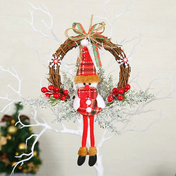 Коледни гирлянди от Дядо Коледа Орнаменти Коледно дърво Бери Висяща висулка Весела Коледа Декорации за дома 2024 г. Подарък за Нова година Navida