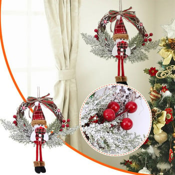Χριστουγεννιάτικα στολίδια γιρλάντα Χριστουγέννων Κρεμαστό μενταγιόν Χριστουγεννιάτικο μούρο Καλά Χριστουγεννιάτικα στολίδια για το σπίτι 2024 Πρωτοχρονιάτικο Δώρο Navida