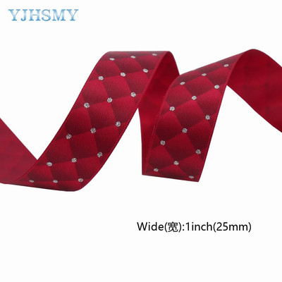 Πουά Glitter Κορδέλα Gingham Κορδέλα διπλής όψης σατέν κορδέλα 1'' x 5 Yd ,Χρήση καρό κορδέλα για συσκευασία δώρου,Διακόσμηση πάρτι