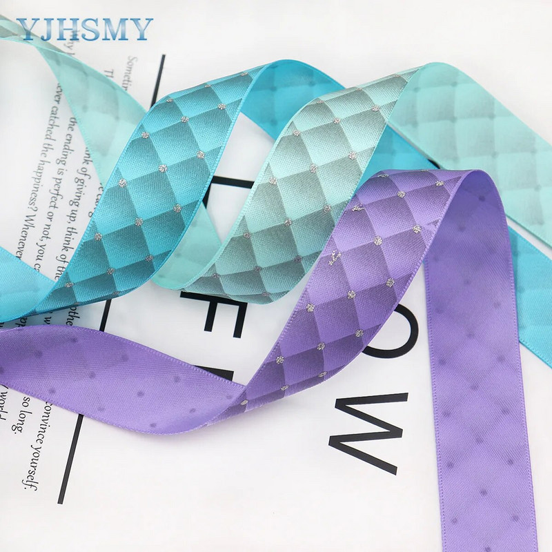 Πουά Glitter Κορδέλα Gingham Κορδέλα διπλής όψης σατέν κορδέλα 1'' x 5 Yd ,Χρήση καρό κορδέλα για συσκευασία δώρου,Διακόσμηση πάρτι