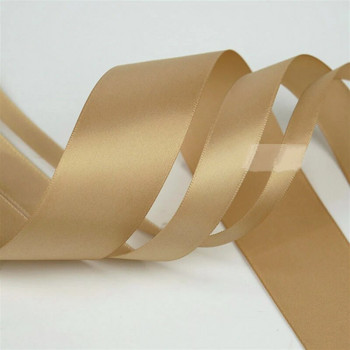 22M/Roll Silk Golden Satin Κορδέλες Διακόσμηση Συσκευασίας Δώρου Κουτί δώρου Κορδέλες DIY Handmade Supplies Κορδέλα