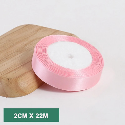 22M/Roll Silk Golden Satin Κορδέλες Διακόσμηση Συσκευασίας Δώρου Κουτί δώρου Κορδέλες DIY Handmade Supplies Κορδέλα