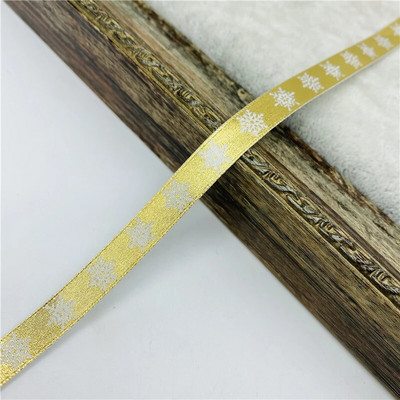 5 jardi/partii 15 mm pronksjas jõulupael, trükkimine Grosgrain lint käsitsi valmistatud vibu jõulukaunistuste jaoks. DIY kingituste pakkimine